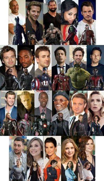 marvel actresses|Lists of Marvel Cinematic Universe cast members